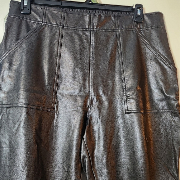 SPANX Black Women's Faux Leather Jogger - Picture 5 of 7